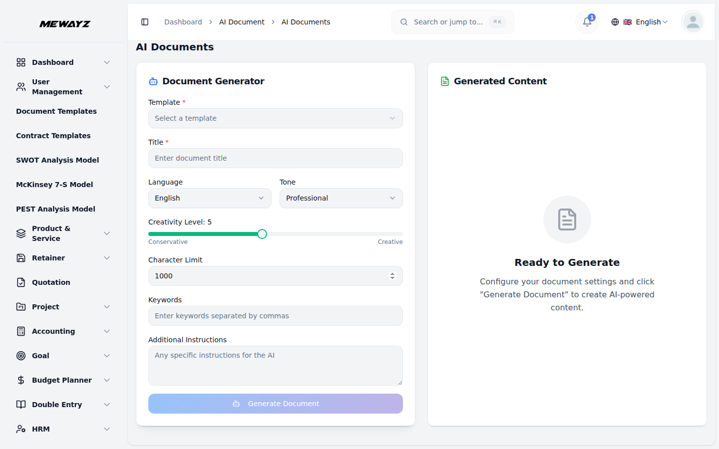 AI tools and analytics in Mewayz