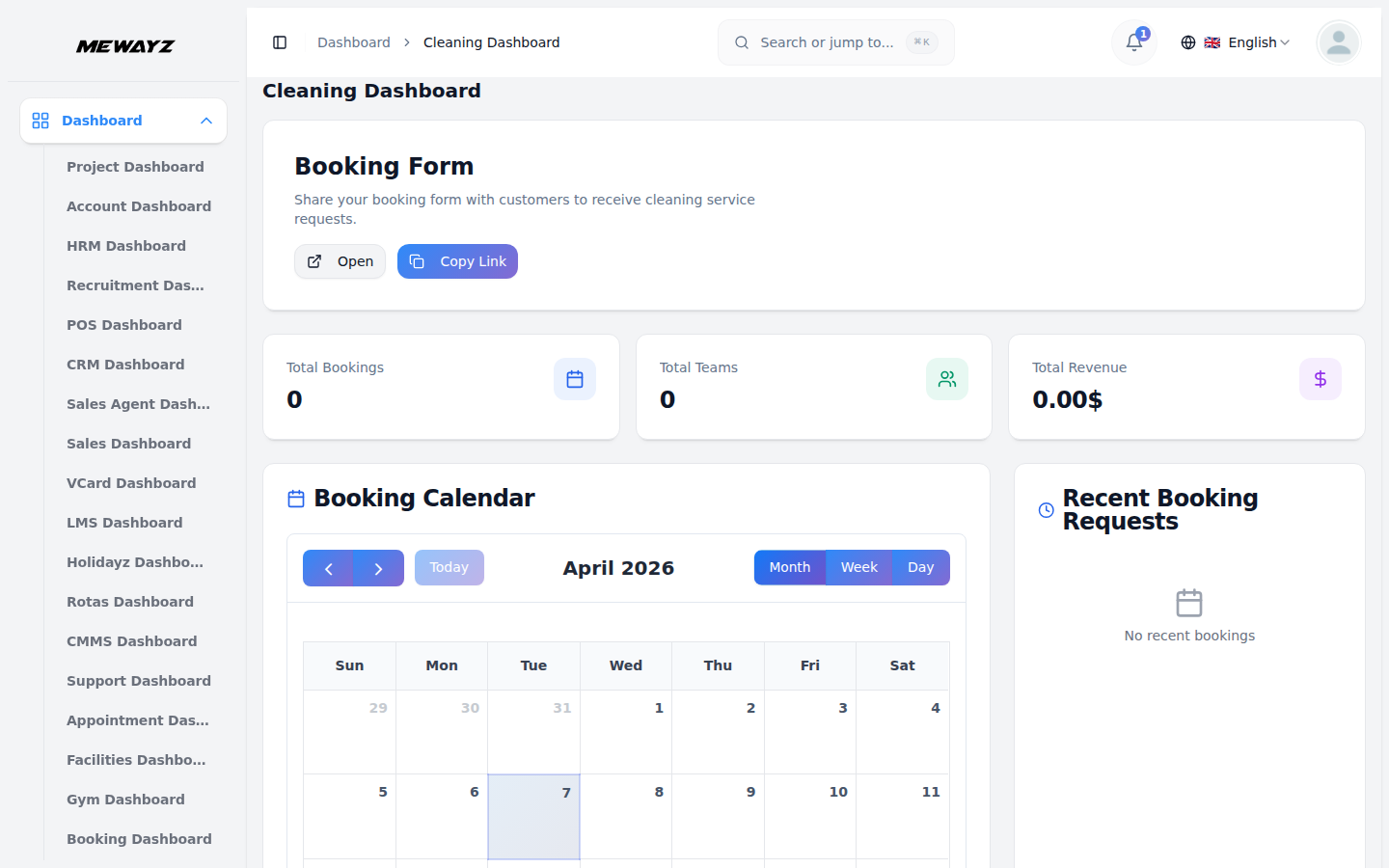 Cleaning Management - Mewayz