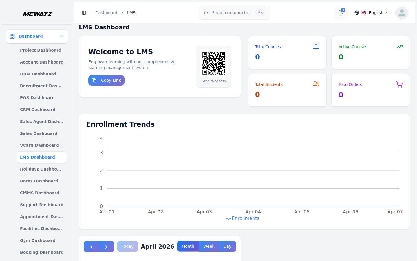 Mewayz: kursusse, openbare bladsye, boodskappe