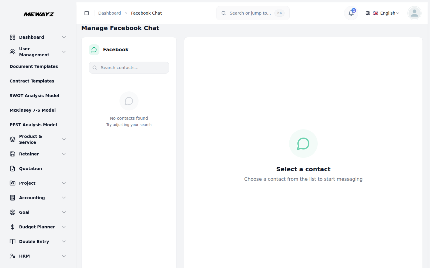Facebook Messenger Integration - Mewayz