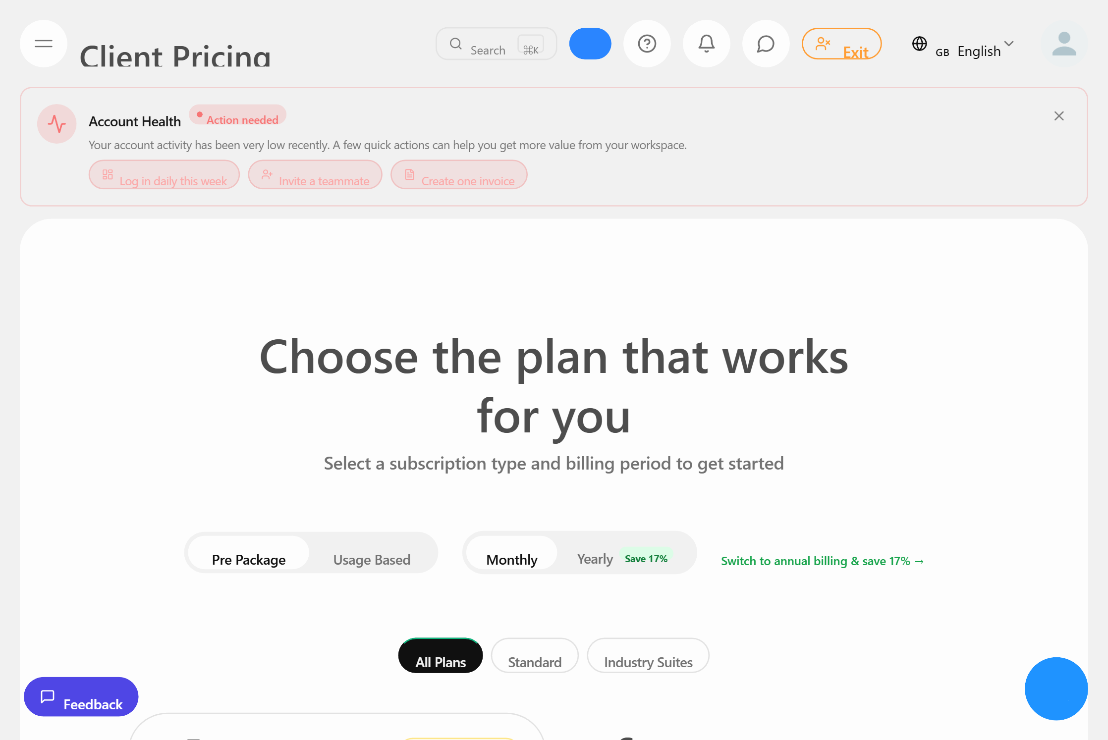 White-label kliëntprysinstelling