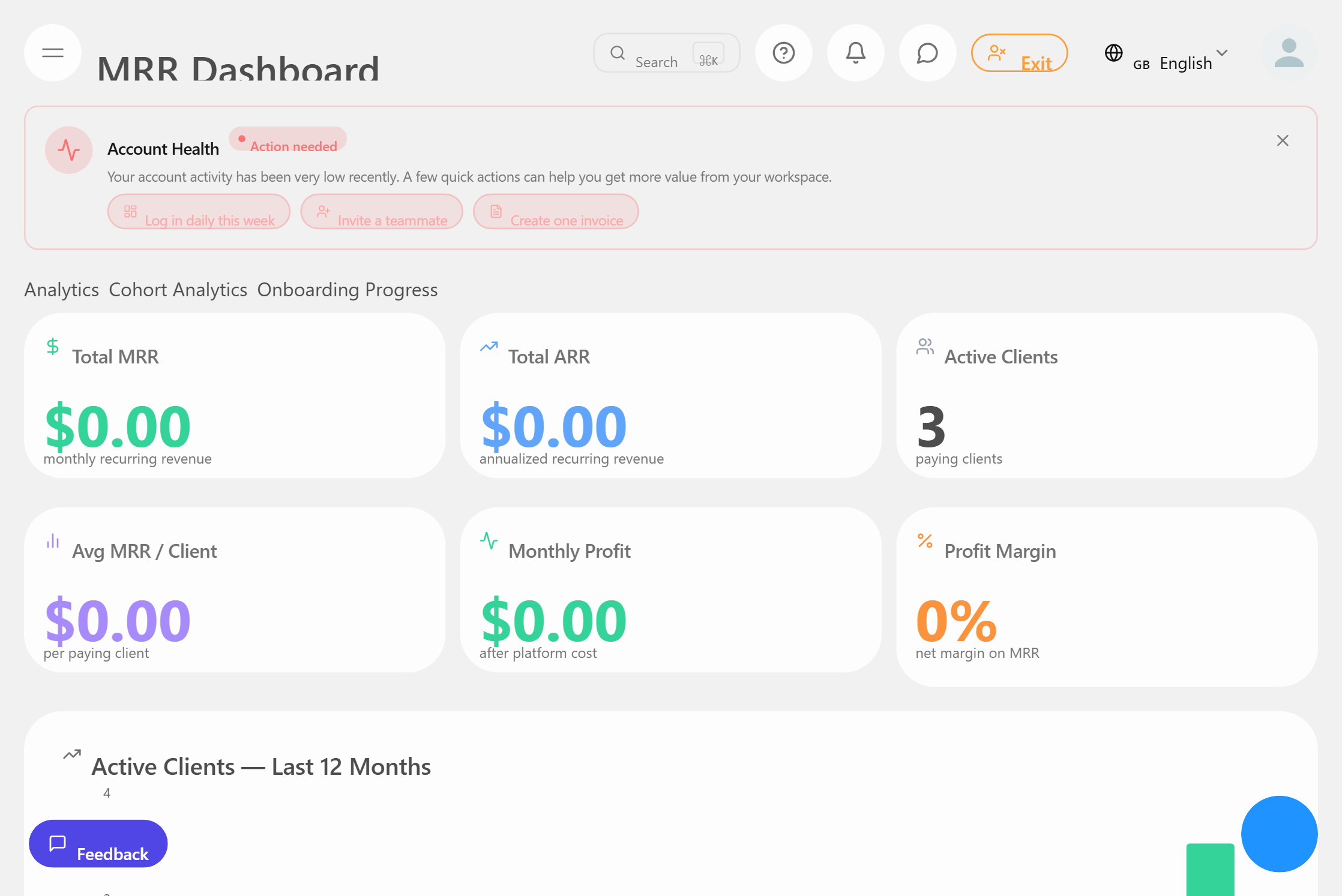 MRR Dashboard